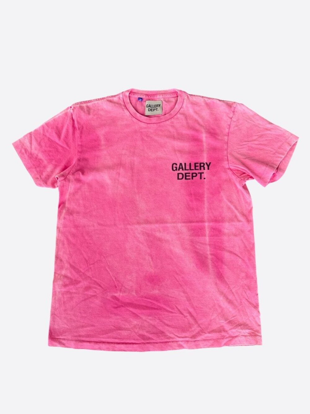 Gallery Dept Vintage Pink & Black Logo T-Shirt